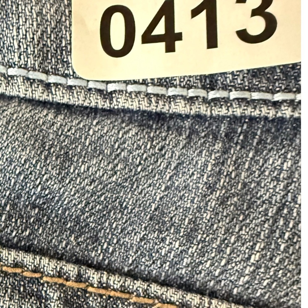 Luciano Dante Blue Denim Jeans Womens 13/14 Embellished Pockets - Picture 13 of 13
